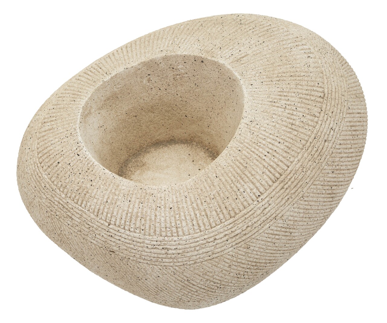 Ghiveci, Mauro Ferretti, Stone, 54.5x42.5x30 cm, polirasina, gri - imagine 3