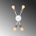 Aplica de perete, Tatum, 584TTM1976, Metal, Alb