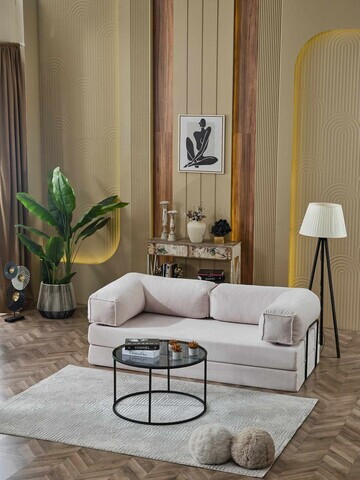 Canapea extensibila 3 locuri, Atelier del Sofa, 753SLC1122, Crem