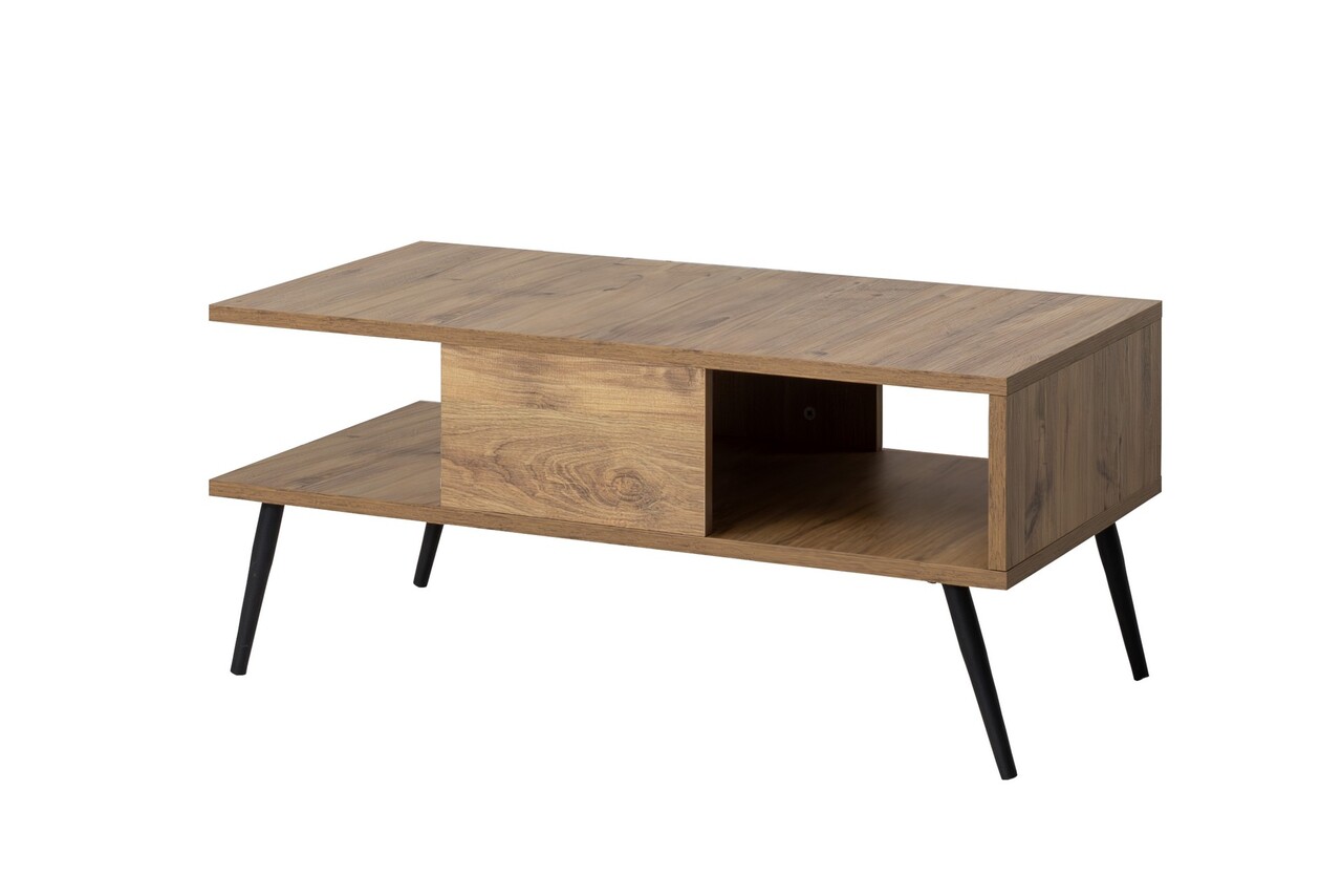 Masuta de cafea, Hanah Home, Bukle, 90x40x50 cm, Pin Atlantic / Negru - view 6
