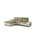 Coltar extensibil stanga 4 locuri ELTAP, Ov09, Ottavio, 275x180x85 cm, lemn/poliester, bej/bej deschis