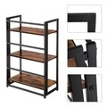 Biblioteca, Vasagle, 60 x 30 x 93 cm, fier/PAL, maro rustic