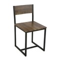 Set masa si scaune de bar 3 piese Inge Dark, Versa, 89 x 45 x 75 cm, MDF