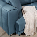 Coltar extensibil dreapta 4 locuri ELTAP, RT-100VE, Dalia, 289x190x95 cm, lemn/poliester, albastru deschis