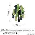 Decoratiune de perete, Treemac, Macrame, Metal, Verde / Verde închis / Mentă / Negru