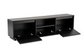 Comoda TV, Nordure, Vanguard, 160x42x29 cm, PAL, Negru
