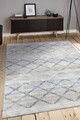Covor de hol, Halley 4477B, 80x150 cm, Polipropilena, Albastru