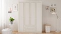 Dulap pentru haine, Rabi, Rb-079, 140x210x52 cm, Alb mat