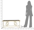 Masuta de cafea Infinity, Mauro Ferretti, 110x60x45 cm, fier, auriu