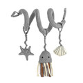 Jucarie pentru landou/carucior, Puset, 2x8 cm, Poliester, Gri
