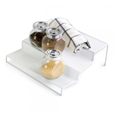 Organizator pentru bucatarie confortime, 26.5x25x9 cm, metal, alb
