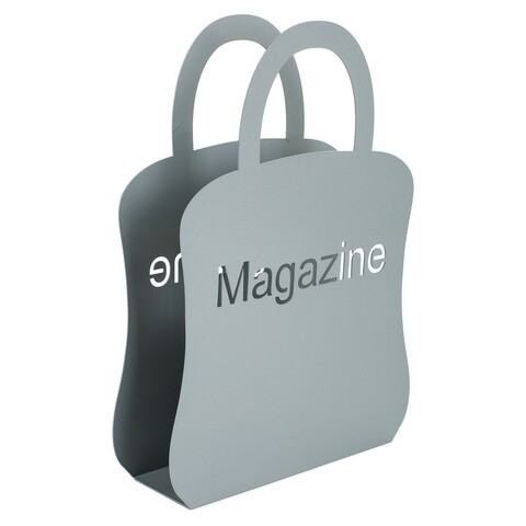 Suport pentru reviste, Magazine, Creaciones Meng, 28x38 cm, fonta, gri deschis