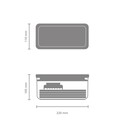 Mandolina legume si fructe 4 in 1, Brabantia, Tasty+, 22x11x10.5 cm, plastic, verde jad