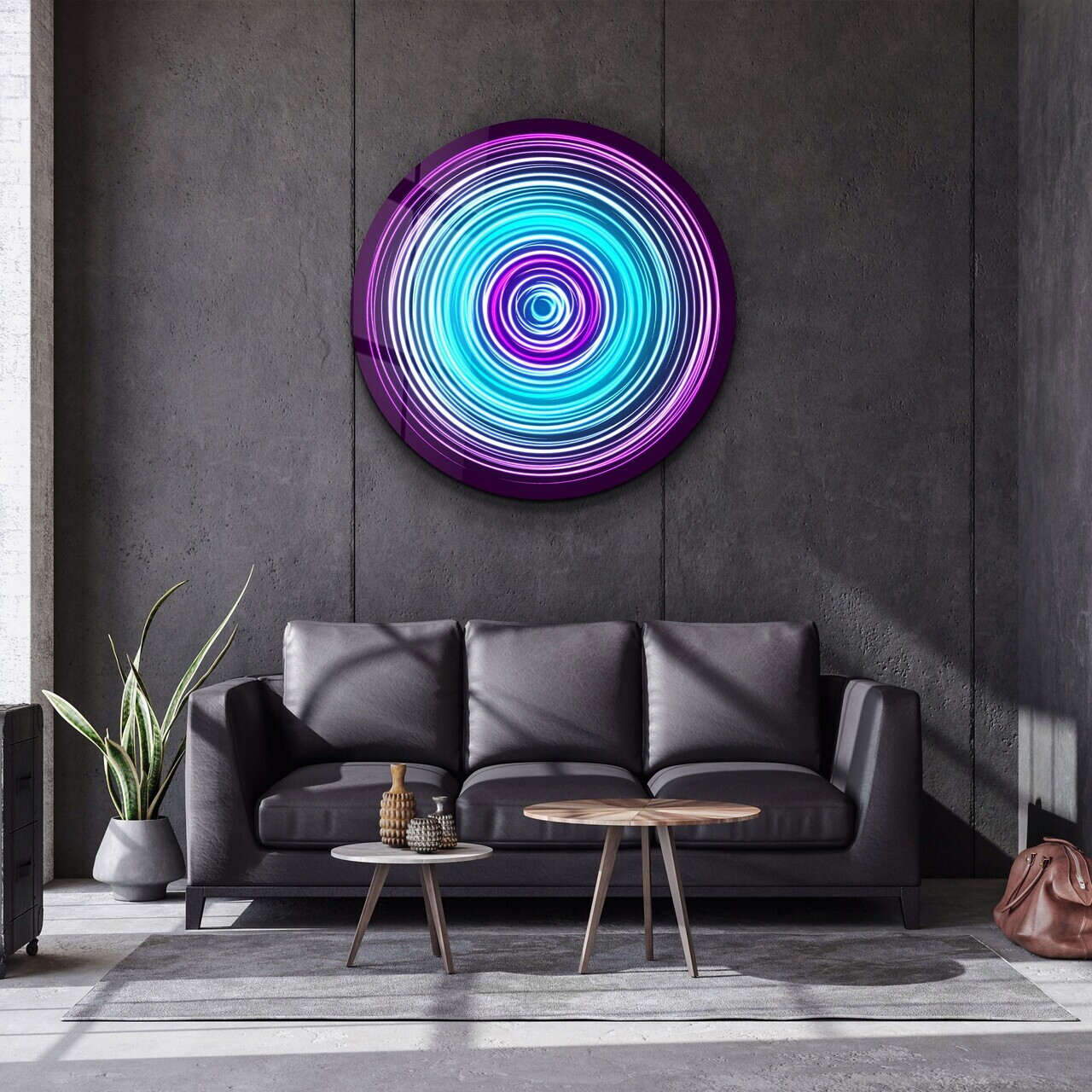 Tablou decorativ, SKR-9059, Dimensiune: 80 x 80, Multicolor — imaginea 5