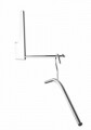Agatatoare cuier pliabil Premium Omega, WENKO, 3.5 x 2.5 x 18 cm, metal cromat/plastic/magnet, alb/argintiu