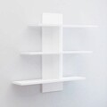 Raft de perete, Decormet, Lale, 111x90x20 cm, Alb