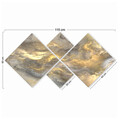 Set 4 tablouri decorative, 4MDF209500189, MDF, Imprimat UV, Multicolor