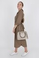 Geanta Beverly Hills Polo Club, 710, piele ecologica, auriu/kaki