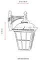 Lampa de exterior, Avonni, 685AVN1214, Plastic ABS, Maro