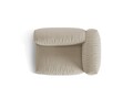 Modul dreapta pentru canapea, 1 loc, Martina-169, Micadoni Home, 121x106x75 cm, tesatura structurata catifelata, bej deschis