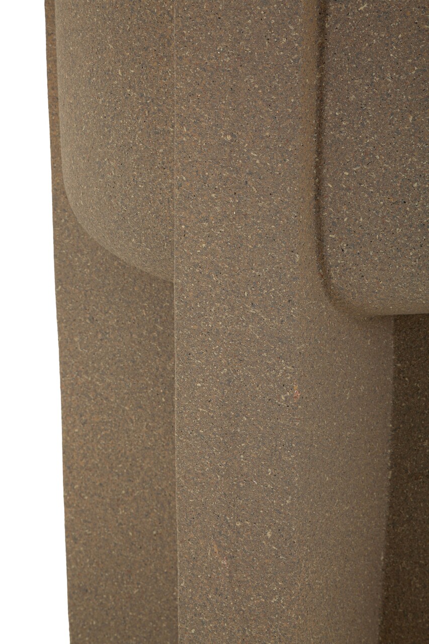 Vaza decorativa, Mauro Ferretti, Moai Outdoor, 42x101 cm, polirasina, maro - view 3