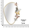 Oglinda decorativa, Mauro Ferretti, Oval, 58.5 x 3.5 x 71.5 cm, fier/mdf/sticla, multicolor