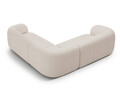Coltar simetric 5 locuri, Kate, Micadoni, 252x252x76 cm, tesatura boucle, bej