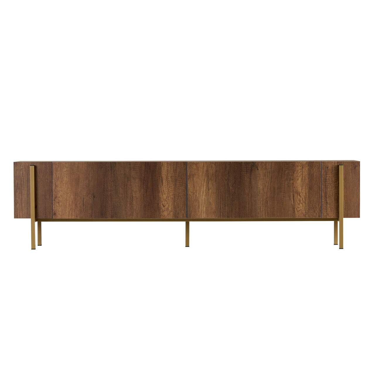 Comoda TV, Hanah Home, Nexus, 180x30x45 cm, Barok Walnut Gold - imagine 8