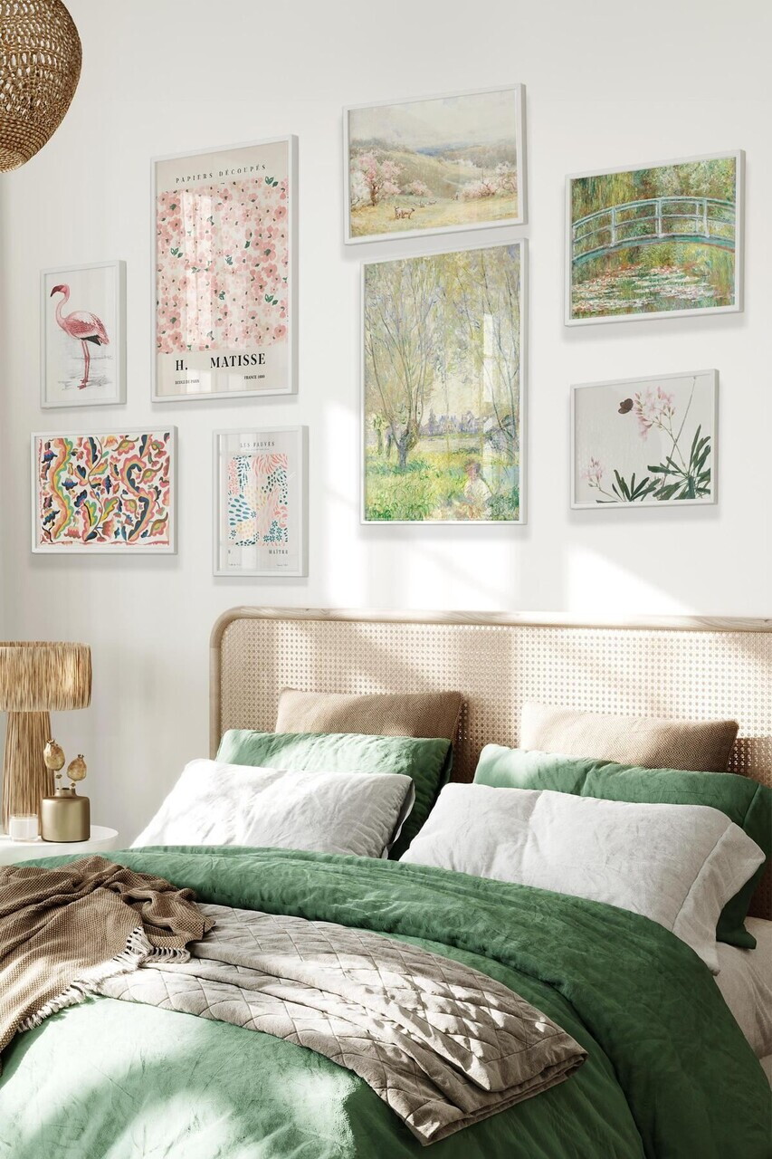 Tablou decorativ, Çgs-007-White-Kck, Lemn masiv, Față: 100% PVC STICLĂ, Multicolor