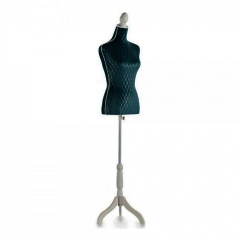 Cuier Manechin Rhombus, Gift Decor, 41 X 39 X 165 Cm, Lemn/catifea, Verde