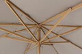Umbrela pentru gradina/terasa Eclipse, Bizzotto, 400 x 300 x 270 cm, stalp 20 x 35 mm, aluminiu/poliester, grej