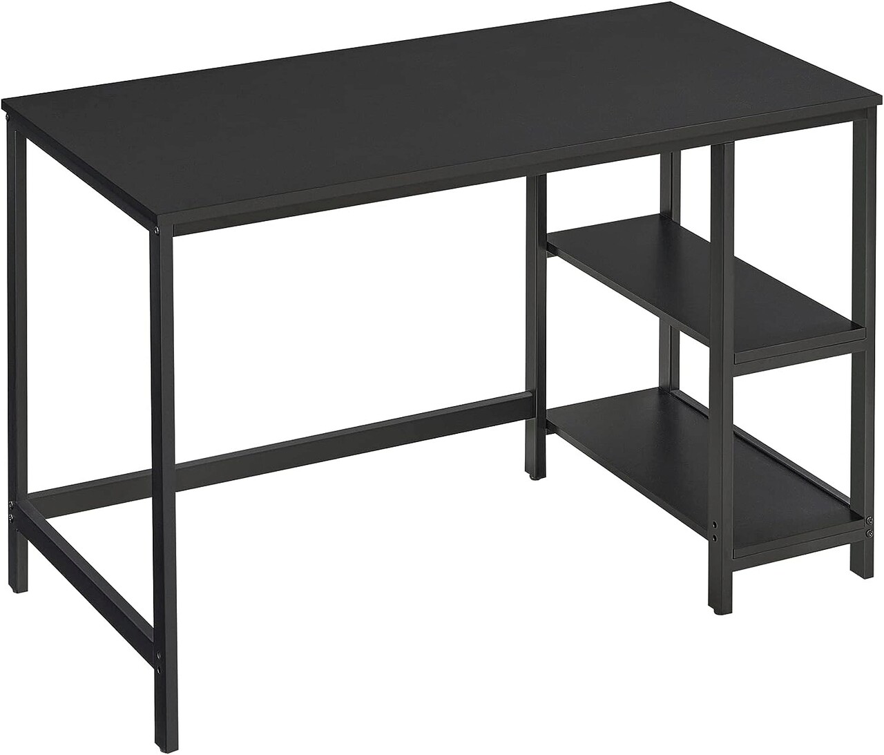 Birou, Vasagle, Alinru, 120 x 60 x 75 cm, PAL/otel, negru