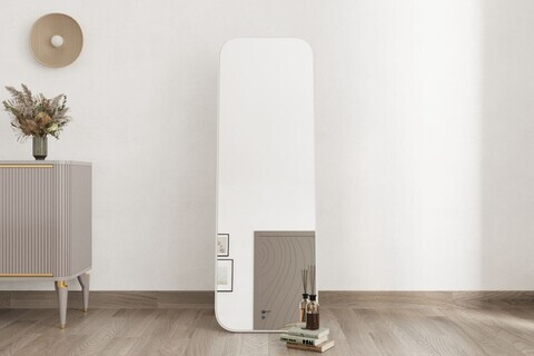 Oglinda Cheval, Hanah Home, Adel, 60x160x2.2 cm, Alb