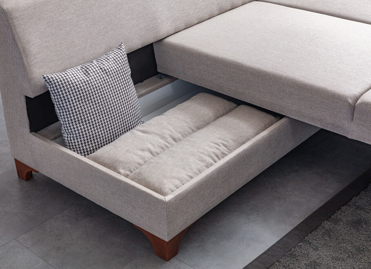Coltar, Atelier del Sofa, 752EST1388, Lemn de carpen/PAL melaminat, Crem - view 4