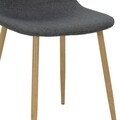 Scaun Bella, Pakoworld, 44x50x88 cm, metal/textil, gri inchis