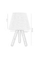 Lampa de masa, FullHouse, 390FLH1711, Lemn, Roz / Natural