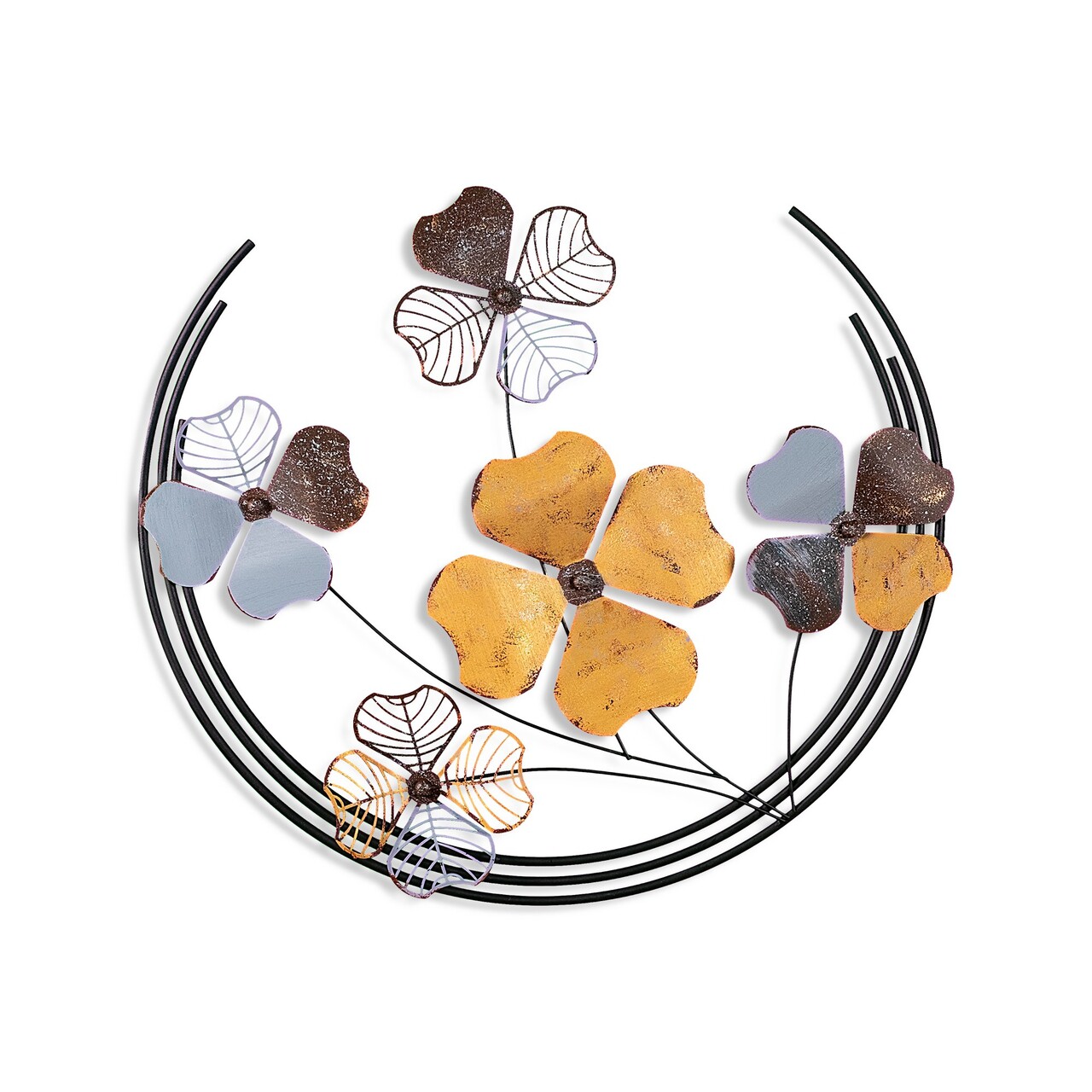 Decoratiune de perete, Haiyang 2, Dimensiuni: 70 x 62 x 4 cm, Multicolor - view 6
