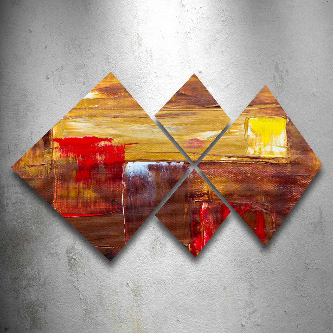 Set 4 tablouri decorative, 4MDF1427684, MDF, Imprimat UV, Multicolor - 1 | YEO