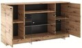 Comoda cu iluminare LED ADRK, Evi I, 160x40x87 cm, PAL laminat, artisan