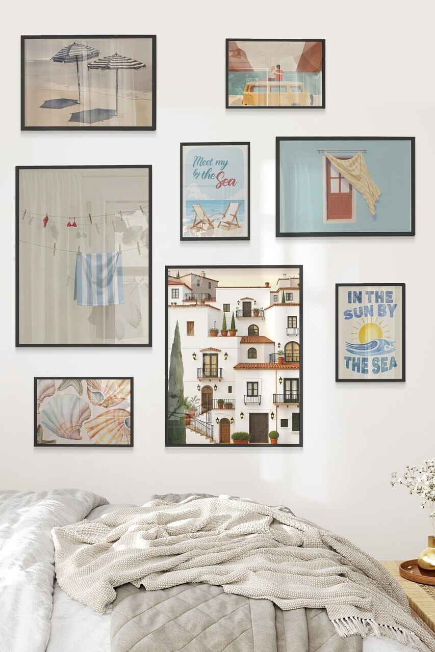 Tablou decorativ, Çgs-068-Black-Kck, Lemn masiv, Față: 100% PVC STICLĂ, Multicolor - view 2