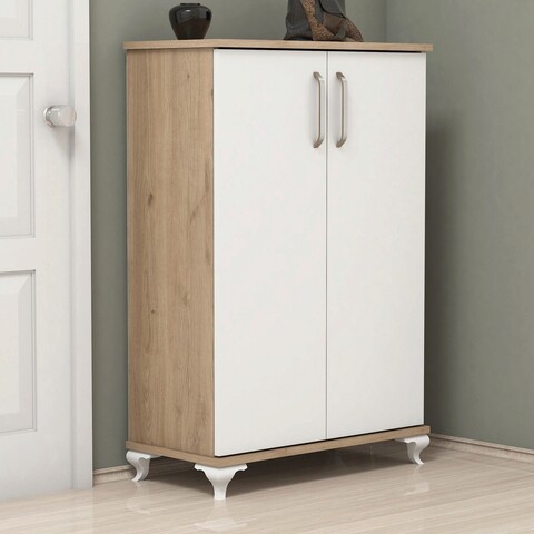 Pantofar, Almaren, Asta, 72x100x32.5 cm, PAL, Nuc / Alb Almaren