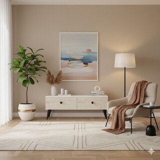 120x40.5x32 cm, Alb;Travertin