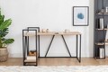 Birou, Arnetti, Lissa Kose, 140x90x85 cm, PAL, Safir / Negru