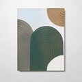 Tablou decorativ 3D, RFB2_70100, Canvas, Cadru: 100% LEMN (grosime: 3cm), Multicolor