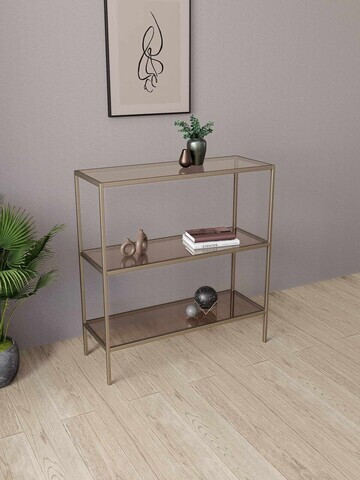 Bufet, Hanah Home, 3 Katlı, 100x85x30 cm, Antic / Bronz