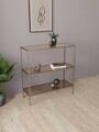 Bufet, Hanah Home, 3 Katlı, 100x85x30 cm, Antic / Bronz