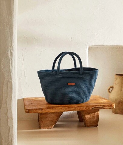 Cos depozitare, 9059073, bumbac, albastru navy