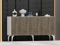 Consola, Olivia, Arona, 150x79x40 cm, PAL , Alb/Maro