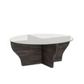 Masuta de cafea, Neostill, Amphora, 92x36x92 cm, Sticla temperata , Antracit
