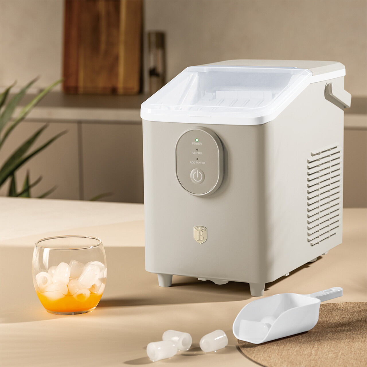 Masina pentru cuburi de gheata Berlinger Haus, Sahara, 800 ml, 120W, plastic, crem - view 2